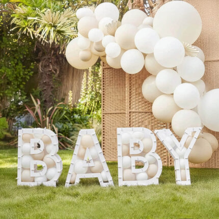 Gender Reveal Baby Letters 3D