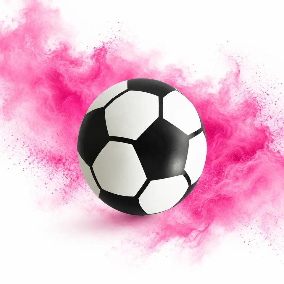 Gender Reveal Fußball – ergänzendes Detail- oder Anwendungsbild